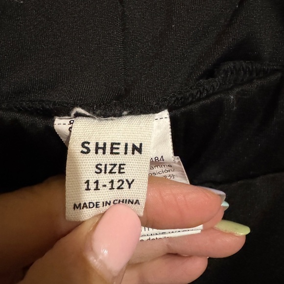 SHEIN Girls Sizw 11-12Y Black  Pants - Picture 2 of 8